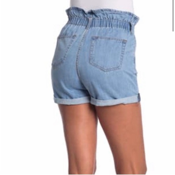NWT STS Hayley high rise paper bag blue short sz 31 - Picture 2 of 11
